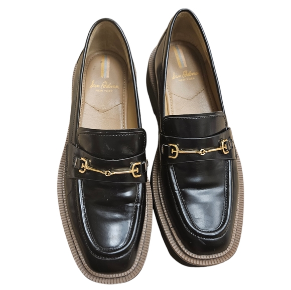 Sam Edelman Shoes - Y2K Sam Edelman Women’s 8 Laurs Lugs Sole Leather Horsebit Loafers Shoes